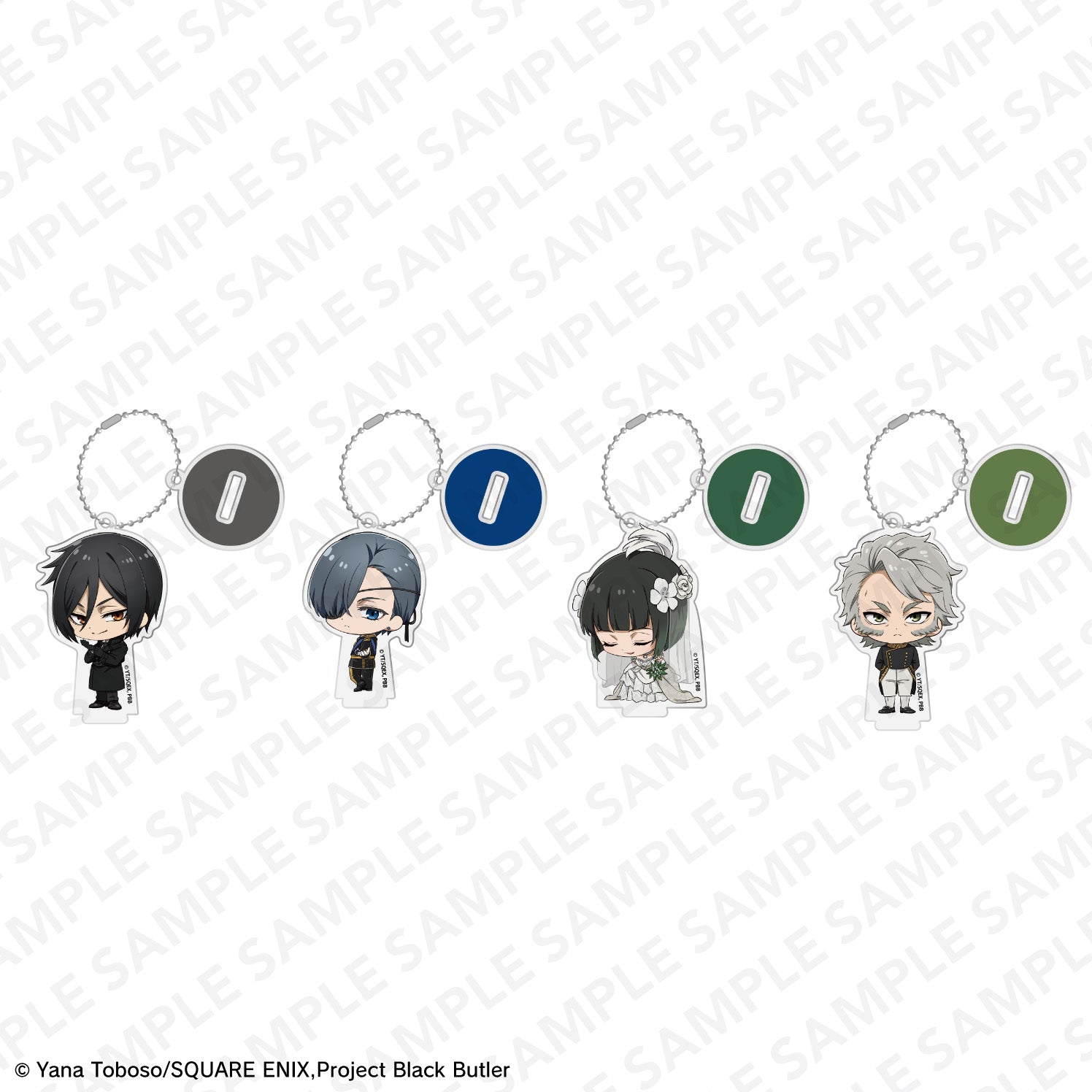 BLACK BUTLER: EMERALD WITCH ARC - CHIBI ACRYLIC STAND WITH BALL CHAIN BLIND BOX TRADING