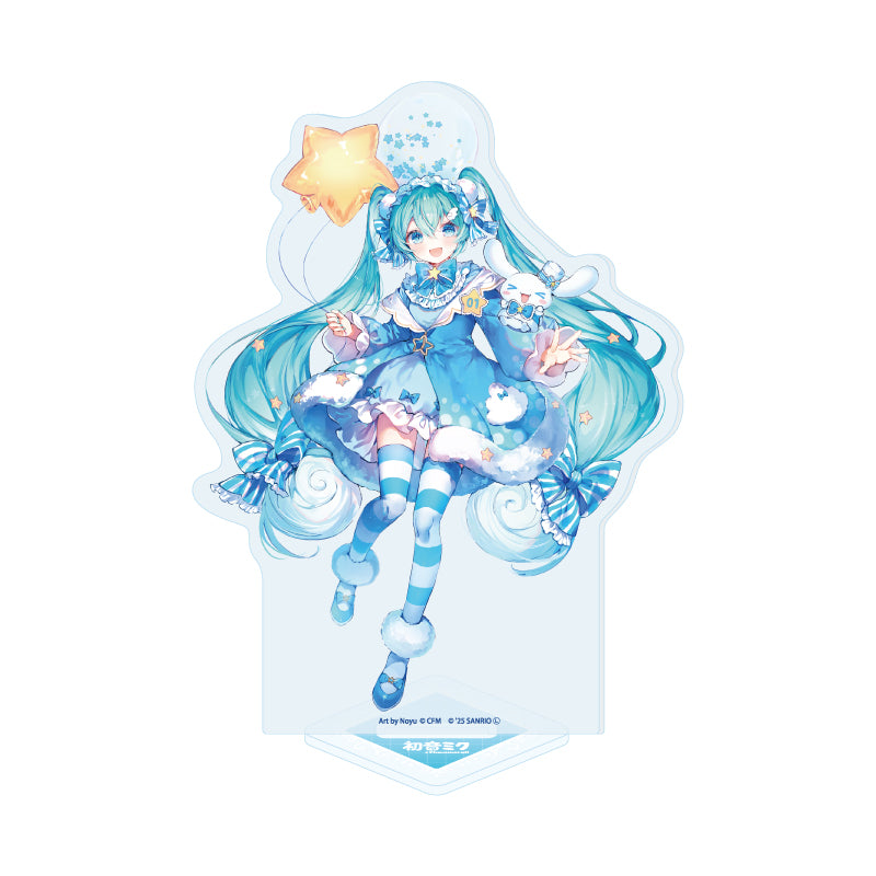 HATSUNE MIKU X CINNAMOROLL 02 COLLABORATION ILLUSTRATION HOLOGRAM ACRYLIC STAND