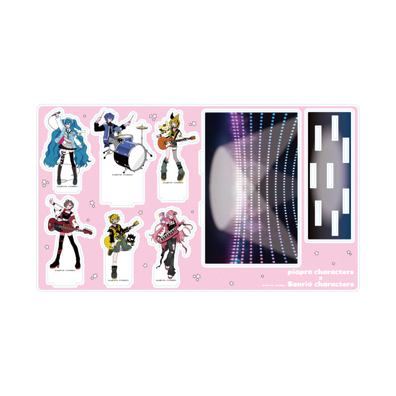 VOCALOID - PIAPRO X SANRIO 01 GROUP DESIGN (COLLABORATION ILLUSTRATION) PREMIUM ACRYLIC DIORAMA PLATE