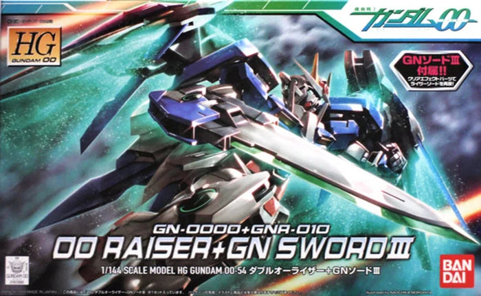 MOBILE SUIT GUNDAM 00 - 1/144 #54 00 RAISER + GN SWORD III HG MODEL KIT