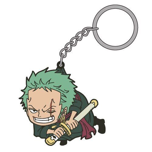 ONE PIECE TSUMAMARE RORONOA ZORO RUBBER KEYCHAIN