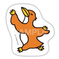 GODZILLA CHIBI STICKER-Rodan