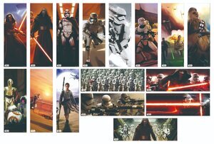 STAR WARS THE FORCE AWAKENS CHARACTER TRADING POSTER