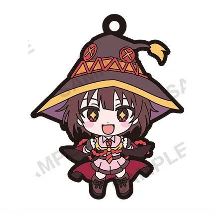 KONOSUBA AN EXPLOSION ON THIS WONDERFUL WORLD RUBBER KEYCHAIN