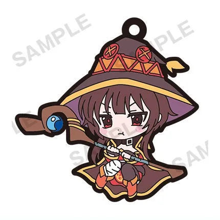 KONOSUBA AN EXPLOSION ON THIS WONDERFUL WORLD RUBBER KEYCHAIN