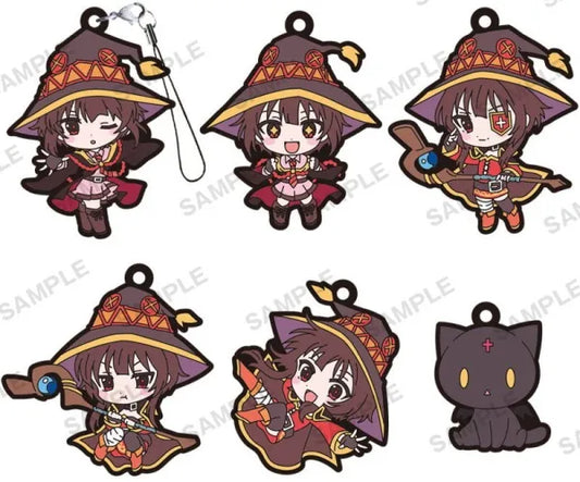 KONOSUBA AN EXPLOSION ON THIS WONDERFUL WORLD RUBBER KEYCHAIN