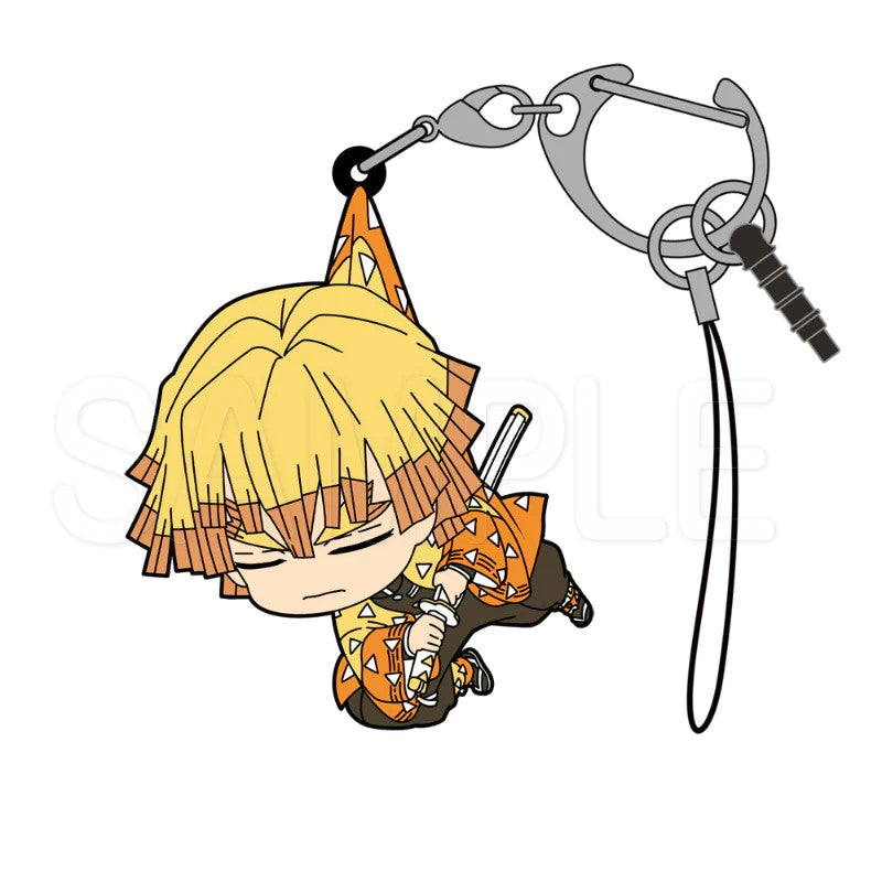 DEMON SLAYER ZENITSU EYES CLOSED TSUMAMARE COSPA CLASP KEYCHAIN