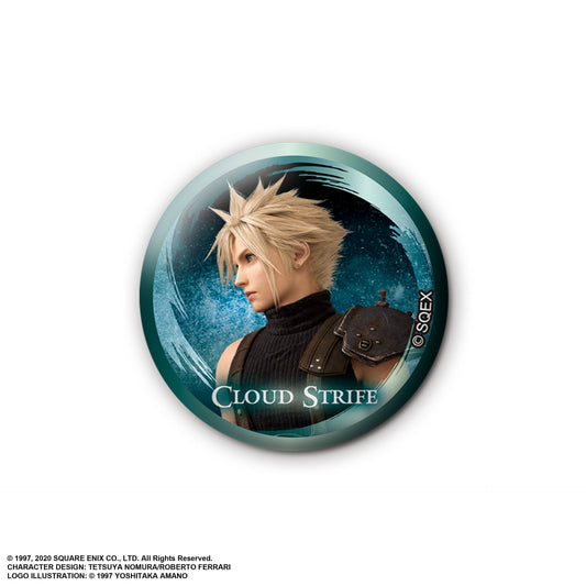 FINAL FANTASY VII TRADING CAN BADGE