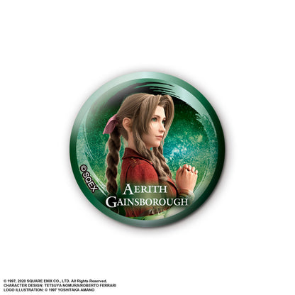 FINAL FANTASY VII TRADING CAN BADGE