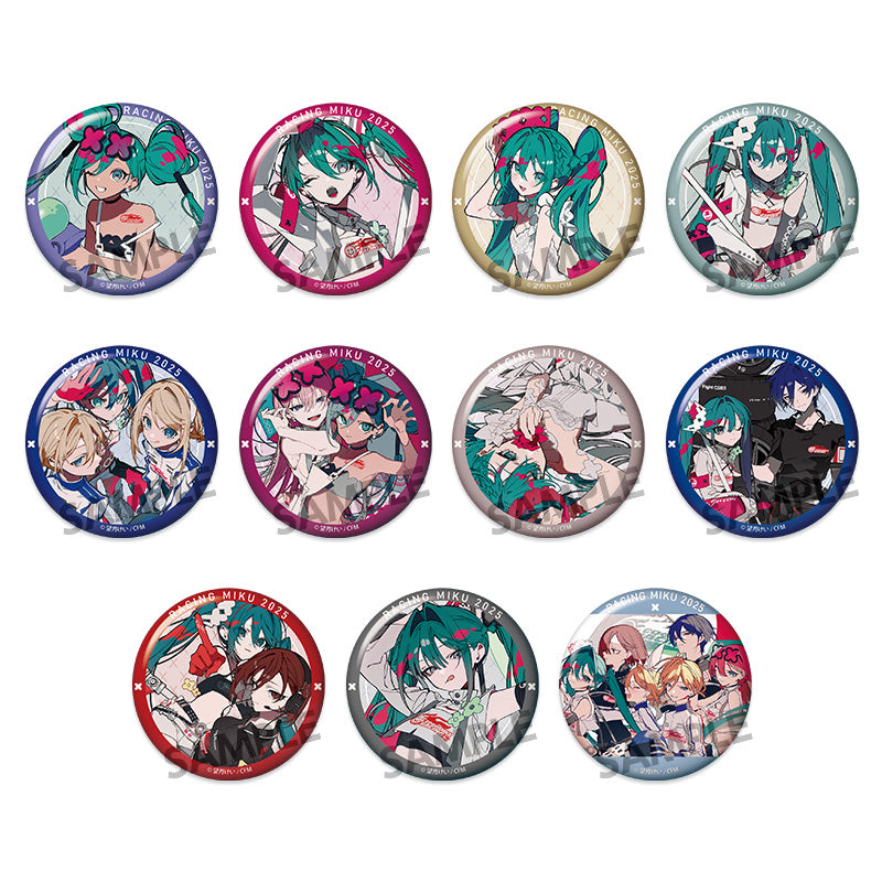 RACING MIKU 2025 VER. BUTTON CAN BADGES BLIND BOX TRADING