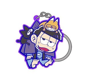 OSOMATSU-SAN TSUMAMARE ICHIMATSU RUBBER KEYCHAIN