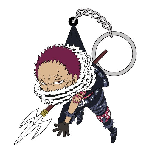 ONE PIECE CHARLOTTE KATAKURI TSUMAMARE RUBBER KEYCHAIN