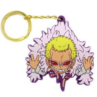 ONE PIECE DOFLAMINGO TSUMAMARE RUBBER COSPA KEYCHAIN