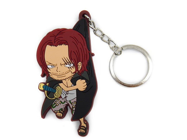 ONE PIECE TSUMAMARE SHANKS RUBBER KEYCHAIN