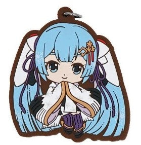 VOCALOID SNOW MIKU 2018 RUBBER KEYCHAIN