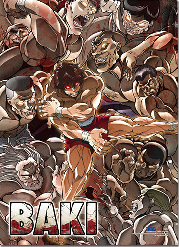 BAKI THE GRAPPLER BAKI KEY ART 1 WALL SCROLL