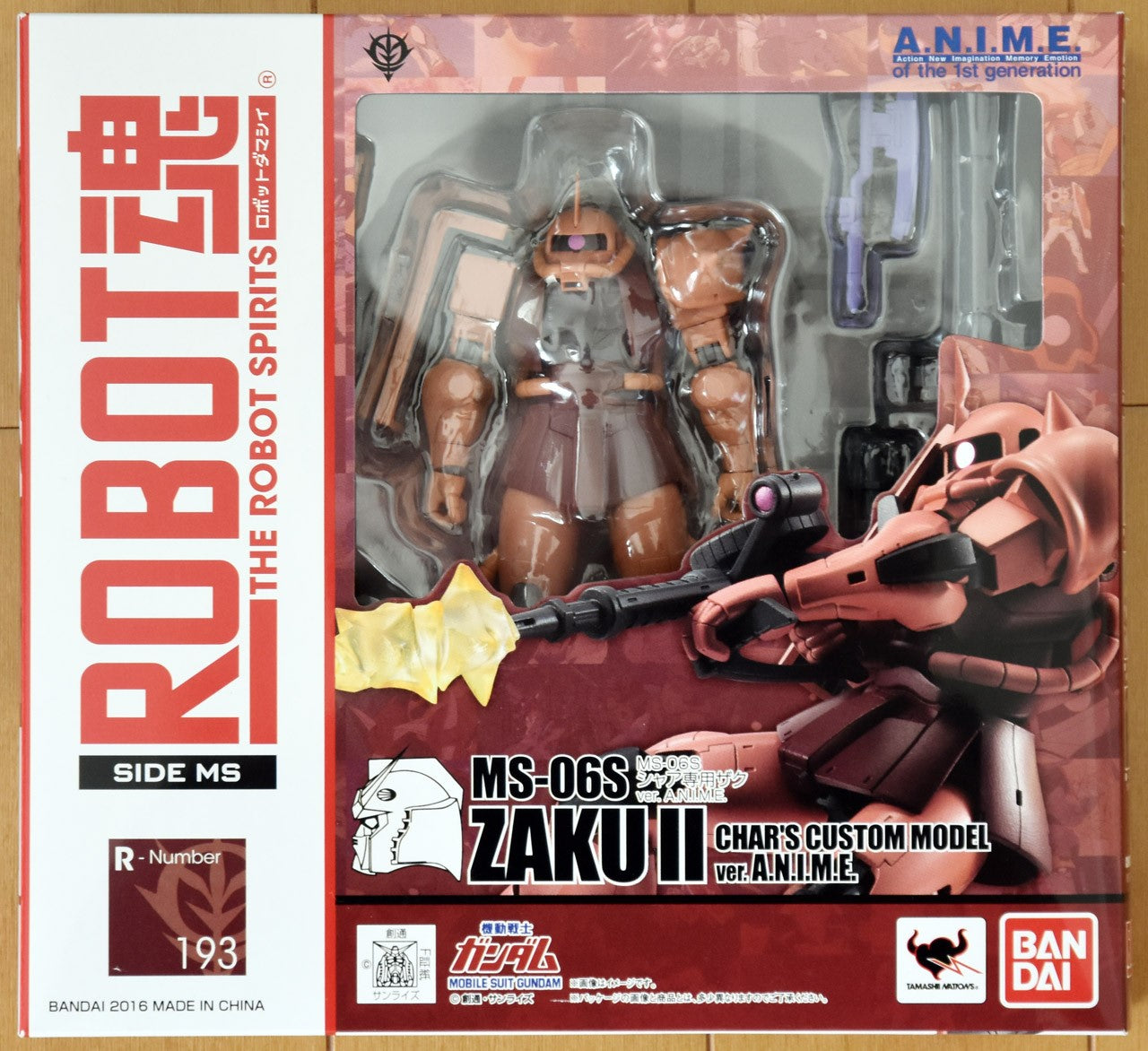 MOBILE SUIT GUNDAM - MS-06S ZAKU II VER. A.N.I.M.E. CHAR CUSTOM MODEL ROBOT SPIRITS FIGURE