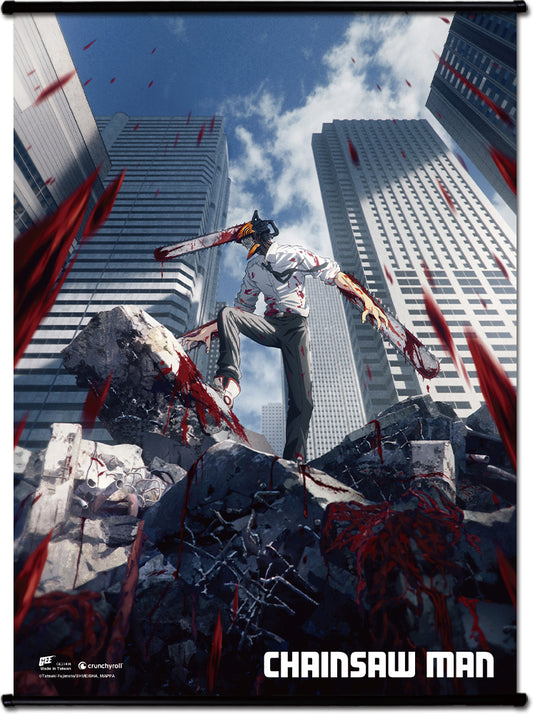 CHAINSAW MAN DENJI KEY VISUAL WALL SCROLL