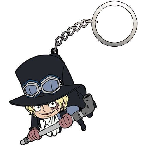 ONE PIECE TSUMAMARE SABO RUBBER KEYCHAIN
