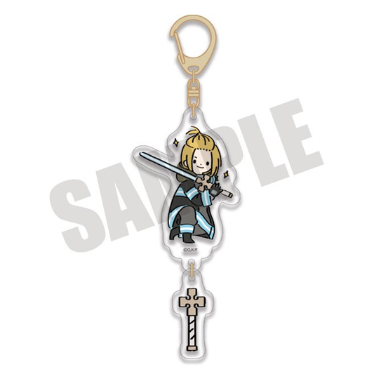 FIRE FORCE ARTHUR BOYLE ACRYLIC P DESIGN KEYCHAIN