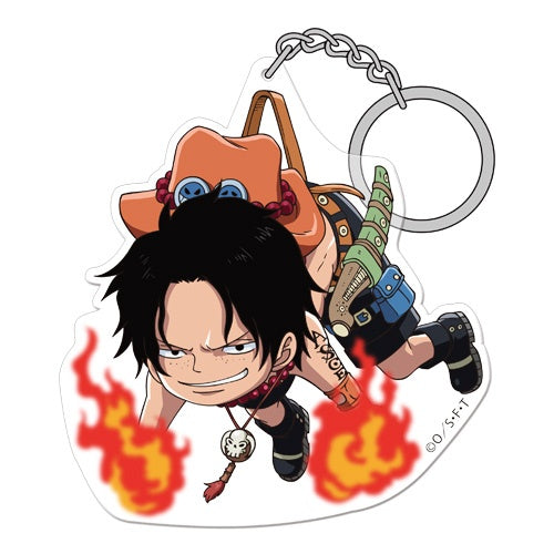 ONE PIECE TSUMAMARE PORTGAS D. ACE ACRYLIC KEYCHAIN