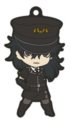 PERSONA 5 DANCING NENDO PLUS CAPSULE JOKER IN BLACK HAT RUBBER KEYCHAIN