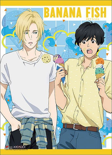 BANANA FISH ASH EIJI ICE CREAM WALL SCROLL