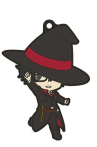 PERSONA 5 DANCING NENDO PLUS CAPSULE JOKER IN WITCH HAT RUBBER KEYCHAIN