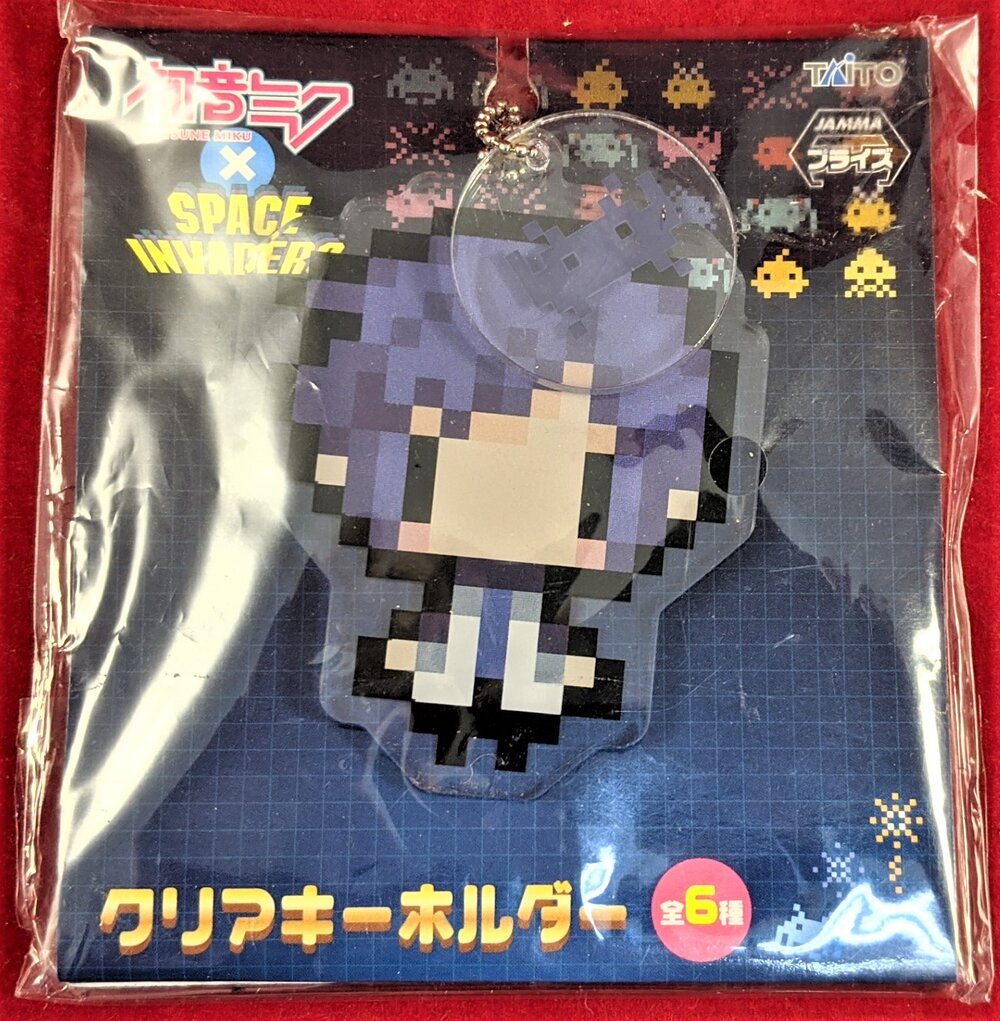 VOCALOID SPACE INVADERS KAITO ACRYLIC KEYCHAIN