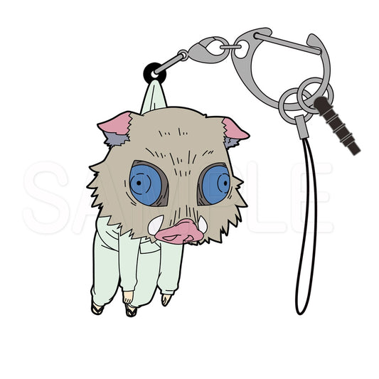 DEMON SLAYER INOSUKE PAJAMA RUBBER TSUMAMARE COSPA CLASP KEYCHAIN