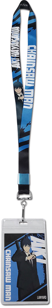 CHAINSAW MAN AKI HAYAKAWA SQUARE BACKGROUND LANYARD