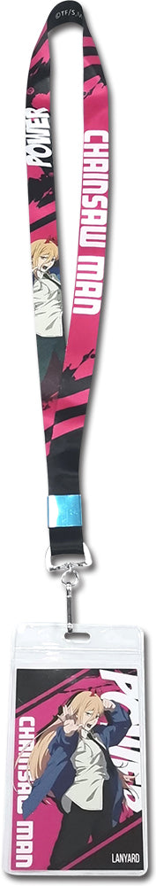 CHAINSAW MAN POWER SQUARE BACKGROUND LANYARD