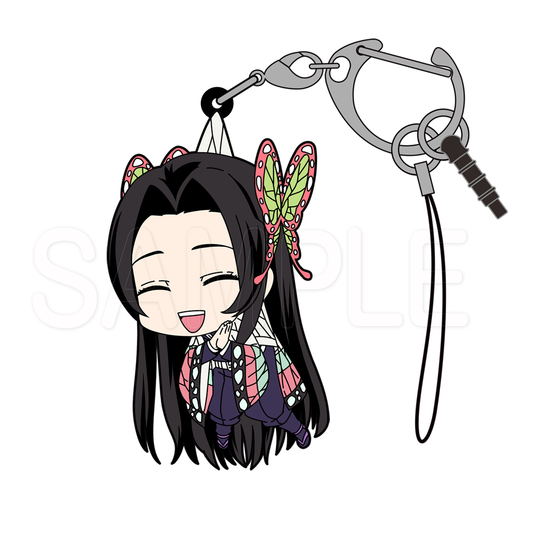 DEMON SLAYER KANAE KOCHO TSUMAMARE RUBBER COSPA CLASP KEYCHAIN