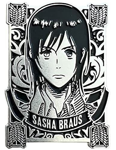 ATTACK ON TITAN BLACK BADGE PIN - SASHA