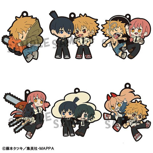CHAINSAW MAN BUDDYCOLLE TRADING RUBBER KEYCHAIN