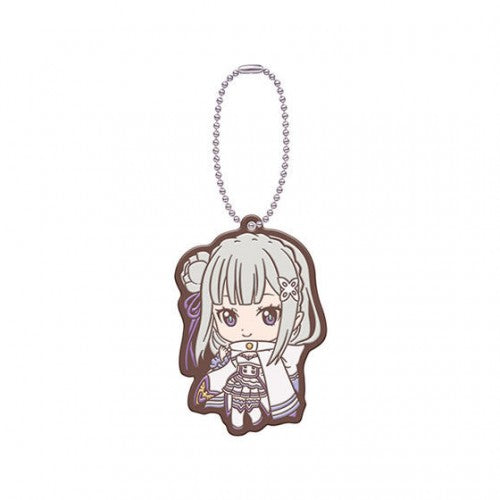 RE:ZERO EMILIA RUBBER KEYCHAIN