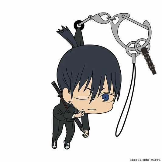 CHAINSAW MAN AKI HAYAKAWA TSUMAMARE RUBBER COSPA KEYCHAIN