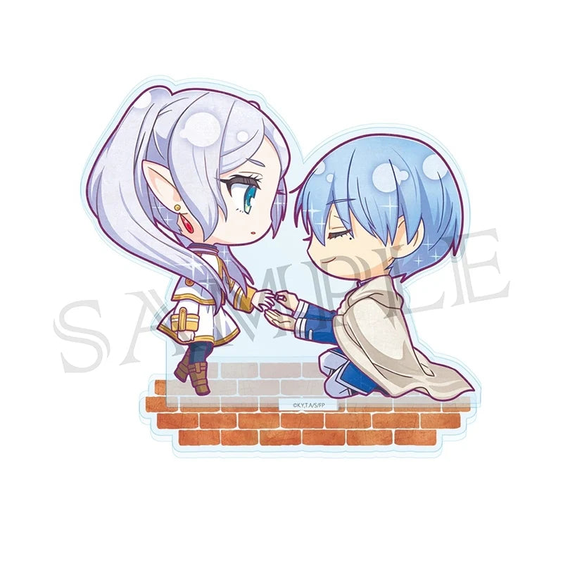 FRIEREN: BEYOND JOURNEY'S END - FRIEREN/HIMMEL VINTAGE SERIES CHIBI MIRRORED LOTUS RING ACRYLIC STAND