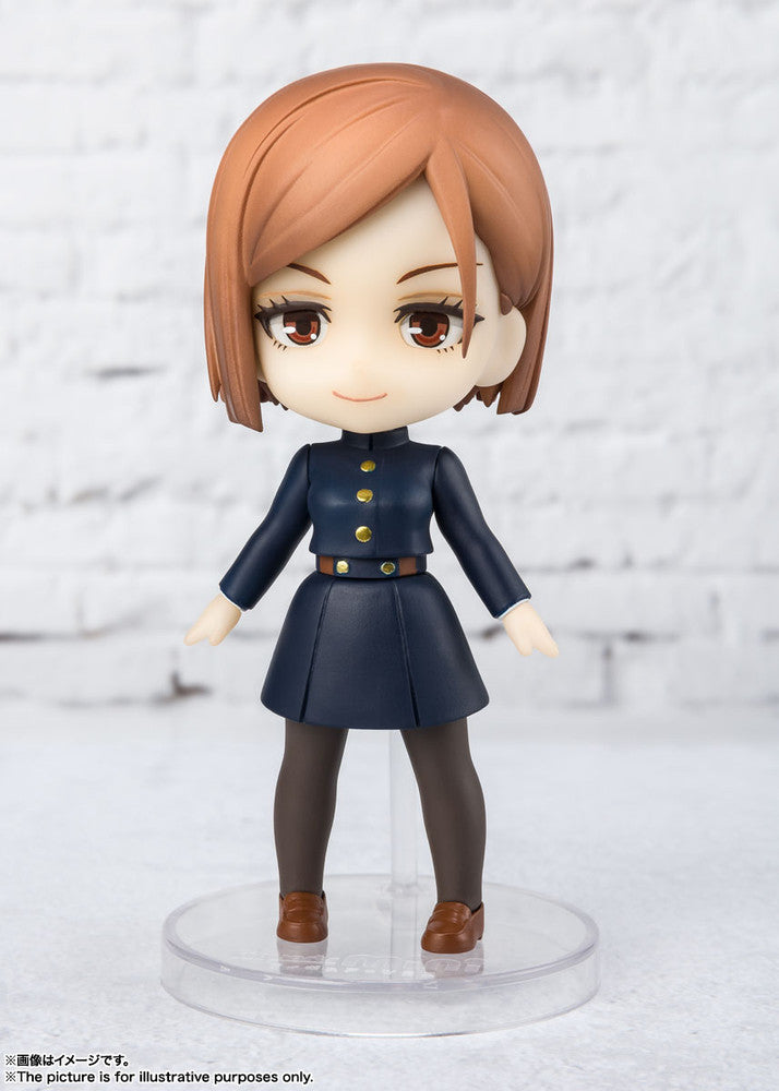 View of Nobara Kugisaki Figuarts Mini figure showing detailed outfit and hair design