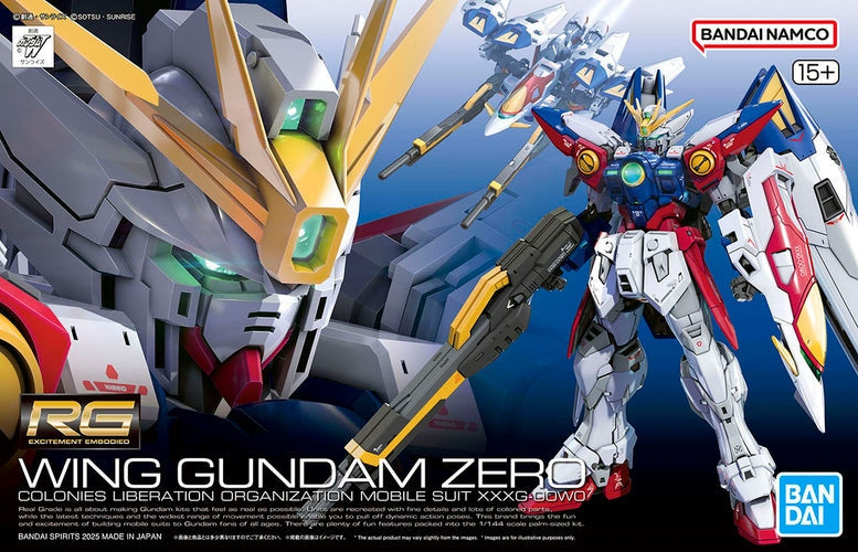 Bandai Real Grade (RG) 1/144 XXXG-00W0 Wing Gundam Zero Model Kit