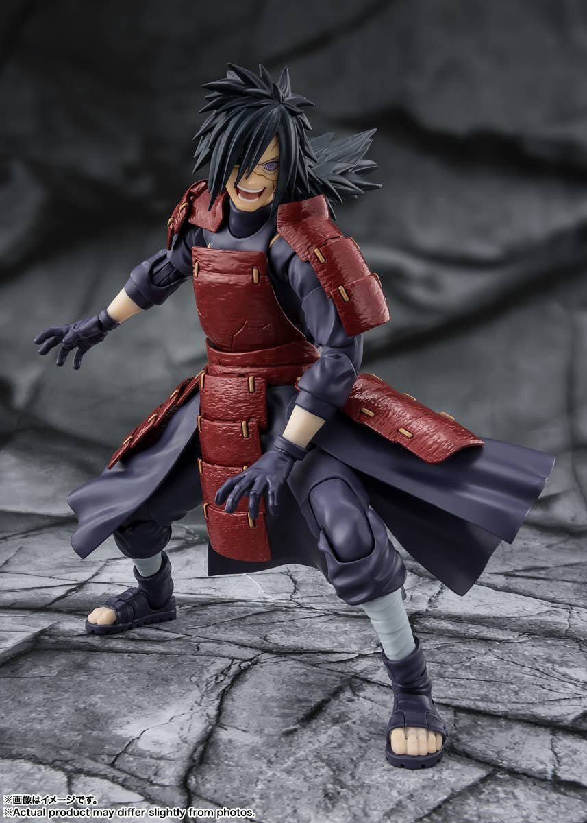 NARUTO SHIPPUDEN - MADARA UCHIHA LEGEND OF DARKNESS S.H.FIGUARTS ACTION FIGURE