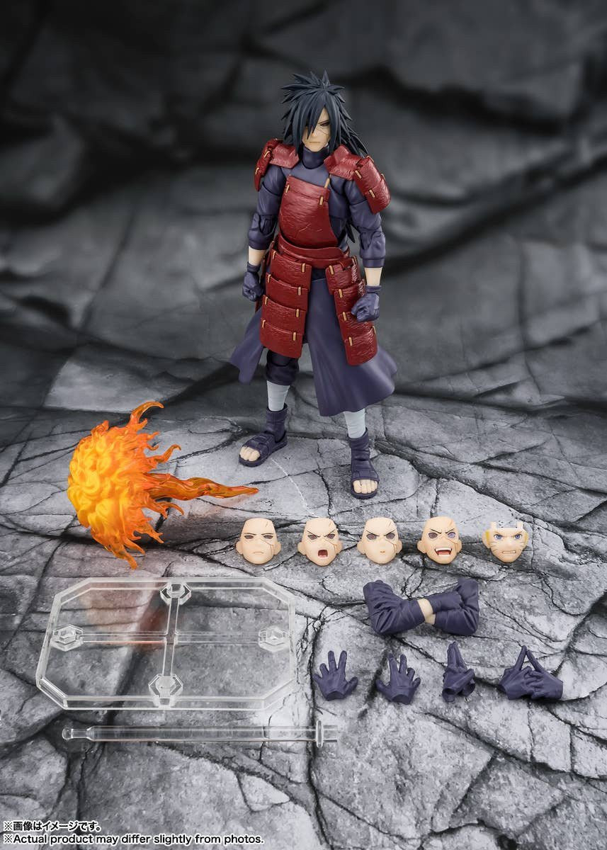 NARUTO SHIPPUDEN - MADARA UCHIHA LEGEND OF DARKNESS S.H.FIGUARTS ACTION FIGURE
