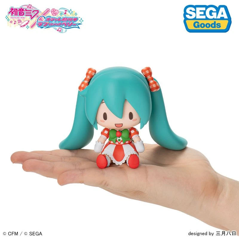 HATSUNE MIKU X LOVE AND BERRY DRESS UP AND DANCE! - FUWA PETIT LOVELY STRAWBERRY CHIBI FIGURE