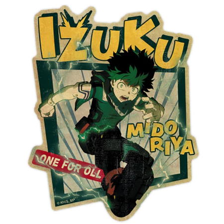 MY HERO ACADEMIA TRAVEL STICKER-IZUKU MIDORIYA