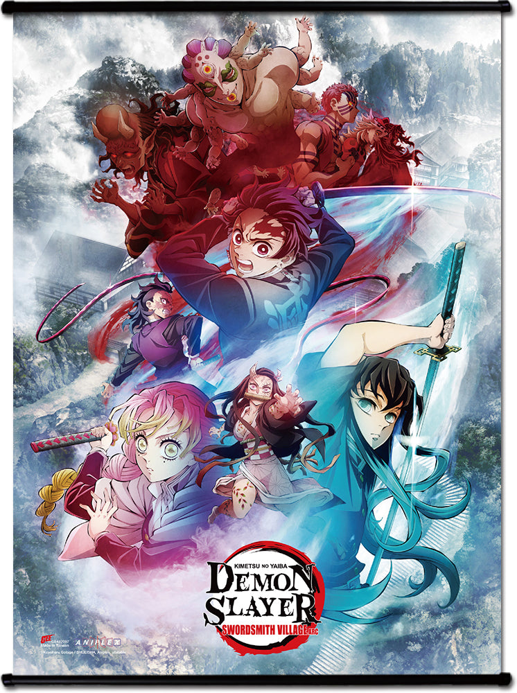 DEMON SLAYER SEASON 3 - KEY ART 01 GROUP WALL SCROLL