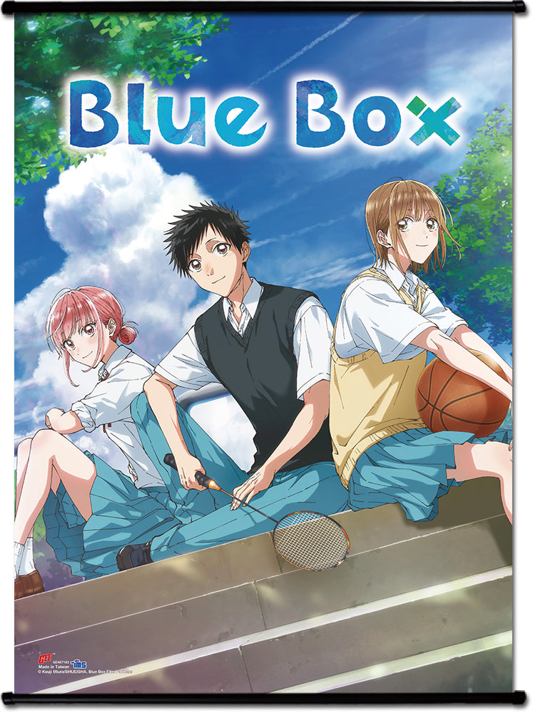 BLUE BOX CHARACTER GROUP KEY VISUAL WALL SCROLL