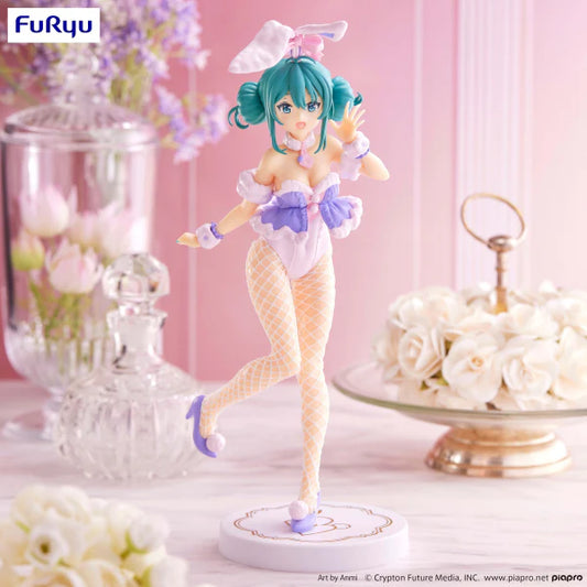 VOCALOID HATSUNE MIKU BICUTE BUNNIES (WHITE RABBIT PURPLE VER.) PRIZE FIGURE