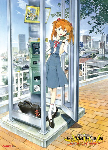 EVANGELION - ASUKA WITH PHONE BOOTH WALL SCROLL