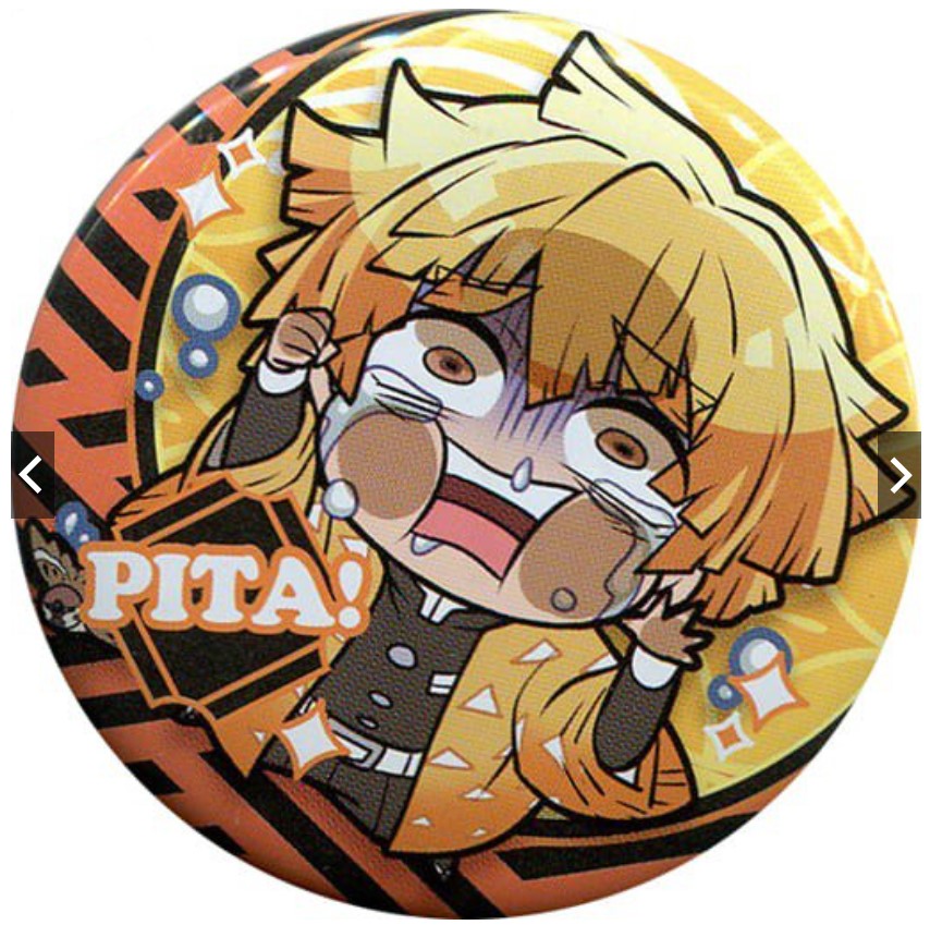 DEMON SLAYER ZENITSU VOLUME 02 PITA CAN BADGE