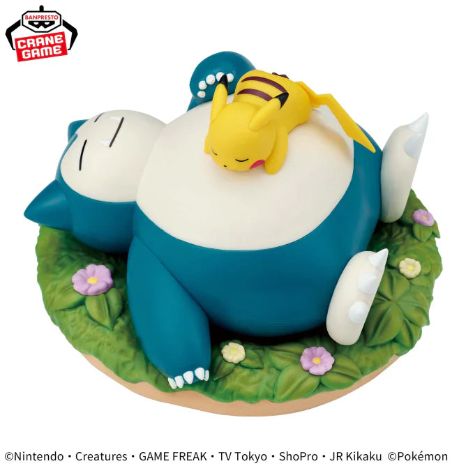POKEMON - PIKACHU & SNORLAX RELAXING TIME FIGURE